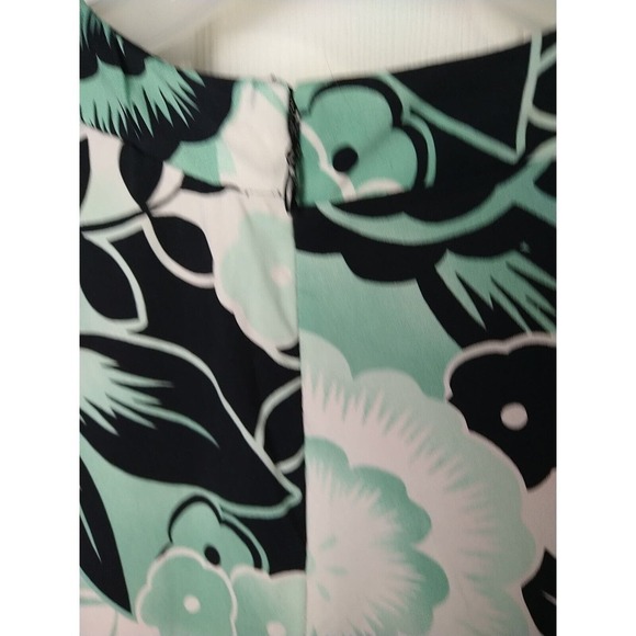 Worthington Petite V High Neck Aqua Black Pullover Blouse Size PXL - Picture 10 of 11